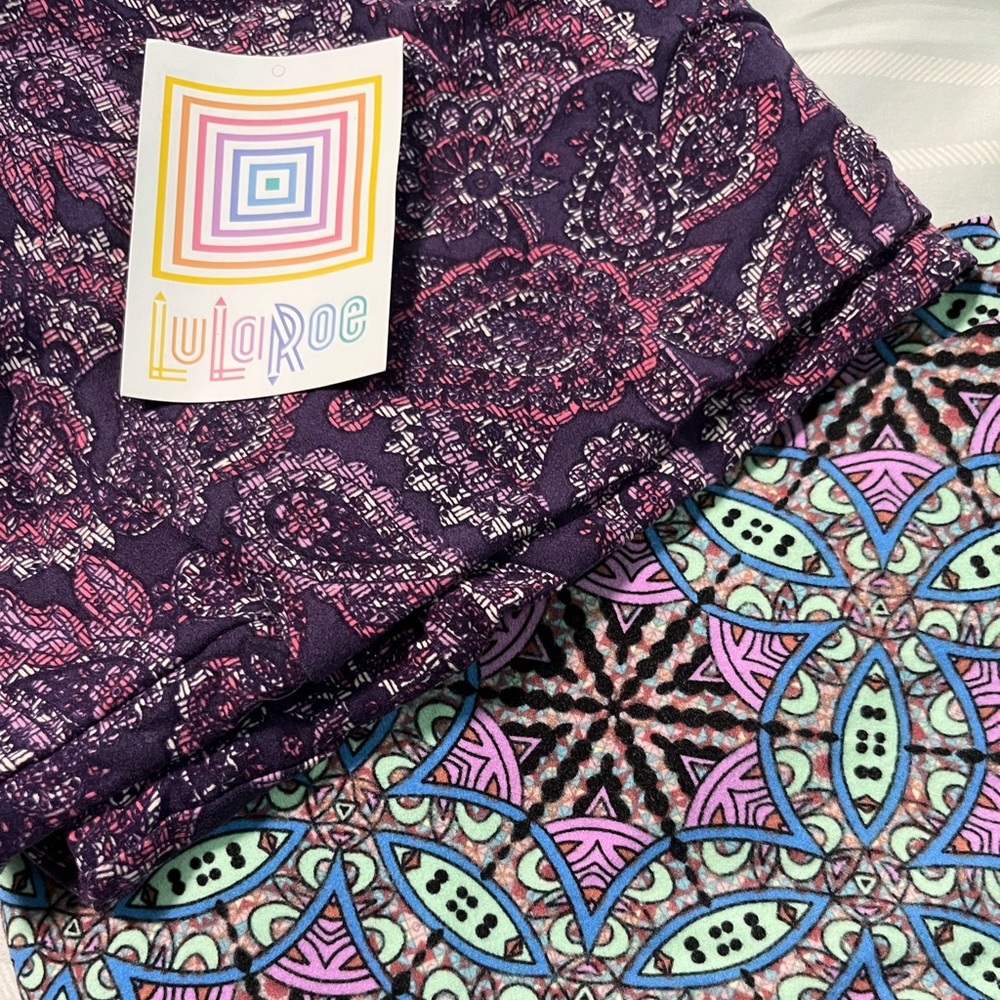 Two pair of leggings. Pretty and soft.